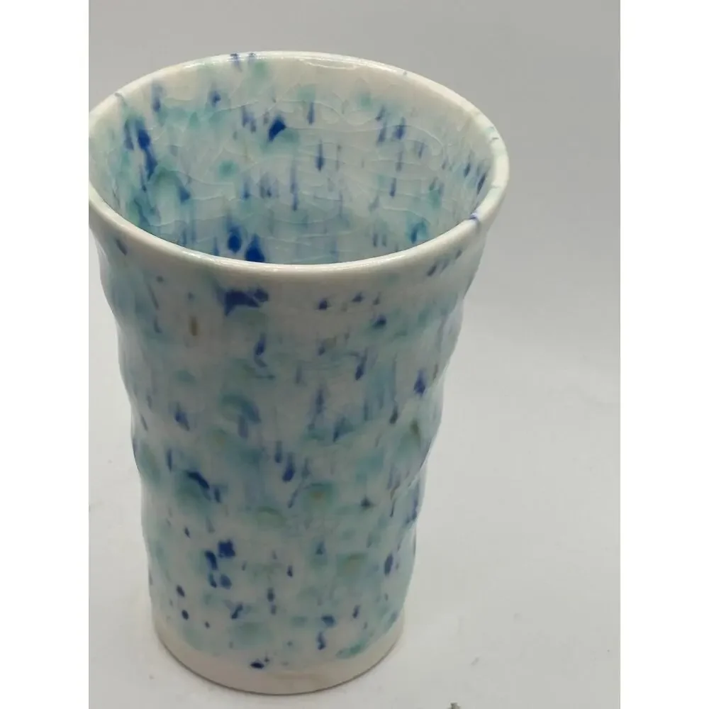 Handmade Agateware Ceramic Tumbler 4